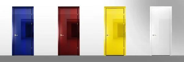Межкомнатные двери в различных цветах
