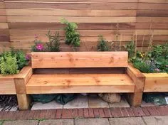 Garden Bench Plans, Raised Garden Beds, Balcony Gardening, Outdoor Diy Projects, Diy Outdoor Furniture, Garden Furniture
