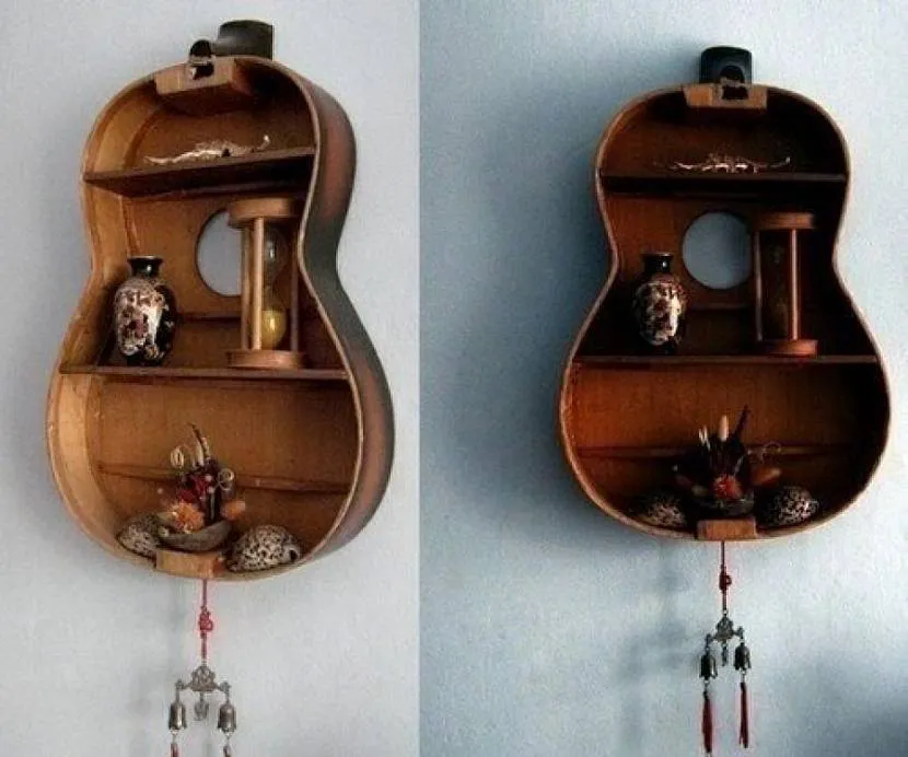 Подставка для декора из гитары