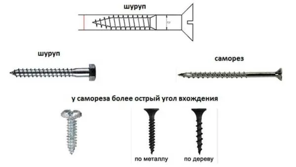 Что такое саморез и чем он отличается от шурупа